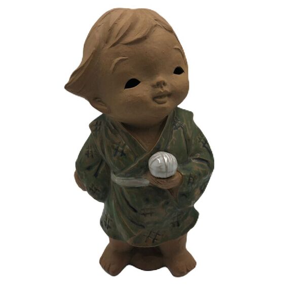 Vintage Terracotta Japanese Red Clay Pottery Figurine Sculpture Collectible Art - Picture 3 of 13